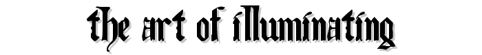 The Art of Illuminating font